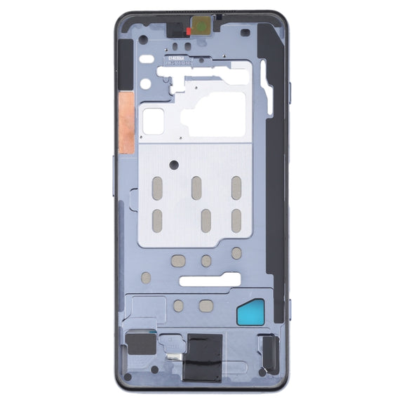 Original Front Housing LCD Frame Bezel Plate for Xiaomi Black Shark 4 / Black Shark 4 Pro SHARK PRS-H0, SHARK PRS-A0 (Silver)