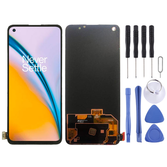 For OnePlus Nord 2 5G 2021  with Digitizer Full Assembly Original LCD Screen (Black)
