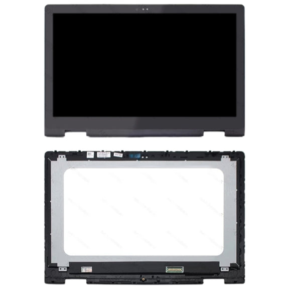 FHD 1920 x 1080 40 Pin P58F001 OEM LCD Screen for Dell Inspiron 15 5568 5578 Digitizer Full Assembly with Frame���Black)