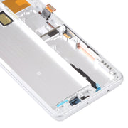 AMOLED LCD Screen for Xiaomi Mi Note 10 Lite M2002F4LG Digitizer Full Assembly with Frame(Silver)