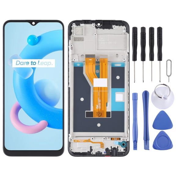 Original LCD Screen and Digitizer Full Assembly With Frame for OPPO Realme C20 / Realme C21 / Realme C11 (2021)