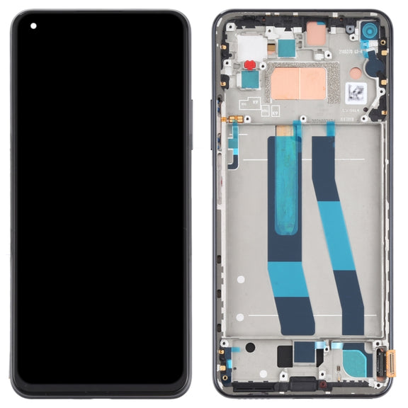Original LCD Screen for Xiaomi Mi 11 Lite 4G/11 Lite 5G NE M2101K9AG M2101K9AI Digitizer Full Assembly with Frame(Black)