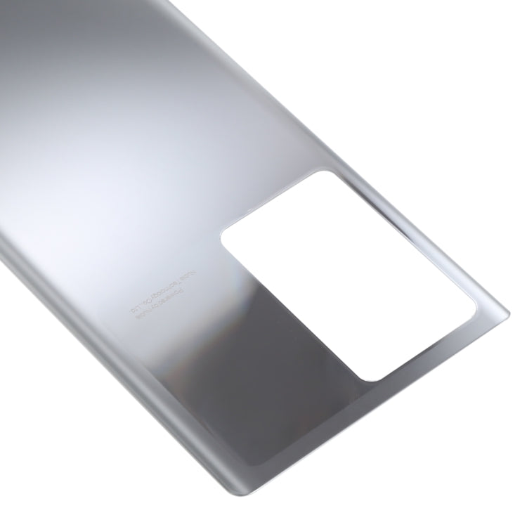 Glass Battery Back Cover for ZTE Nubia Z30 Pro(Silver)