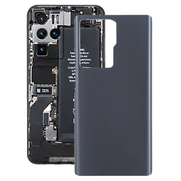 Glass Battery Back Cover for ZTE Axon 30 Ultra 5G(Black)