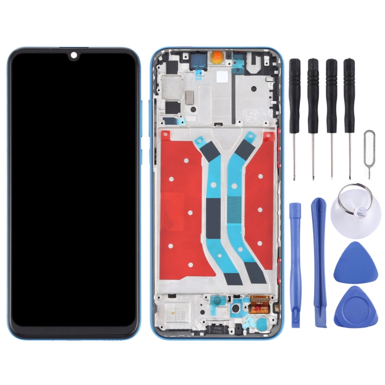 OEM LCD Screen for Huawei Y8p Digitizer Full Assembly with Frame(Blue)