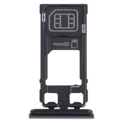 SIM Card Tray + Micro SD Card Tray for Sony Xperia 1 / Xperia XZ4 (Black)