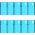 10 PCS Original Front Housing Adhesive for Sony Xperia Z / L36 / L36H - Adhesive Sticker by PMC TechLife | Online Shopping South Africa | PMC TechLife