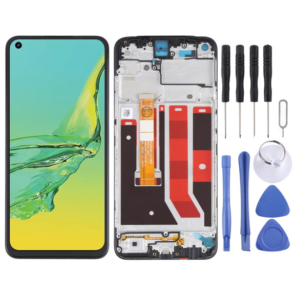 Original LCD Screen and Digitizer Full Assembly With Frame for OPPO A33 (2020) CPH2137
