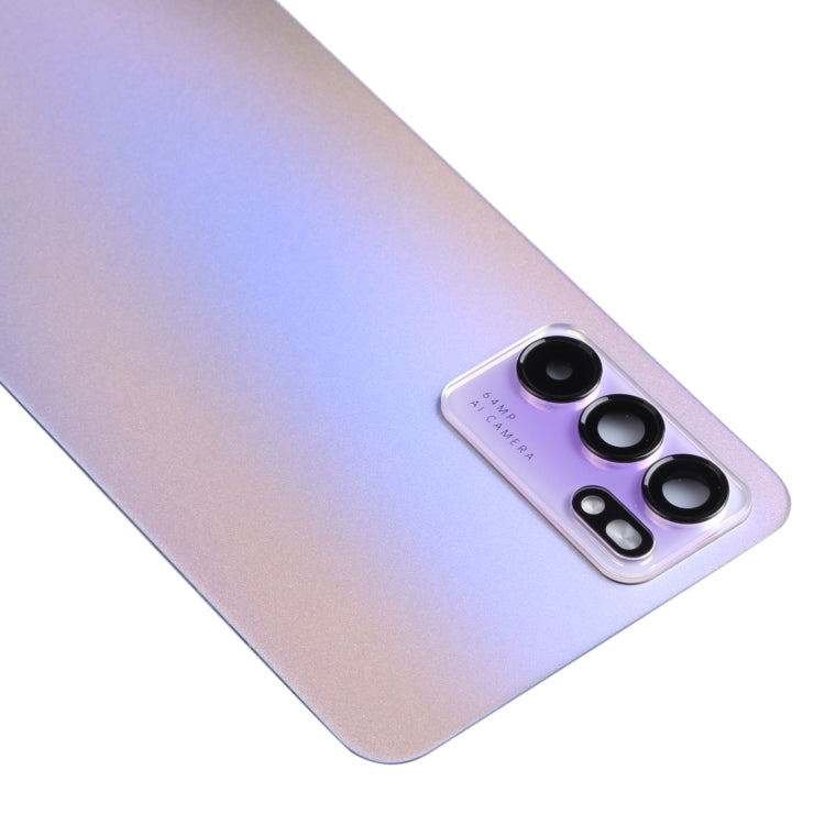 For OPPO Reno6 5G PEQM00, CPH2251 Original Battery Back Cover (Purple)