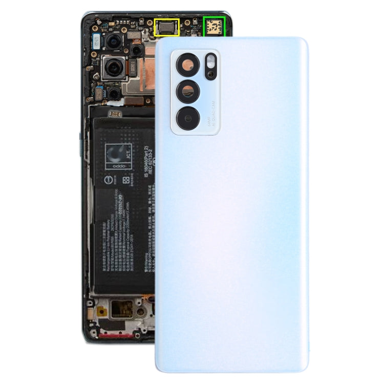 For OPPO Reno6 Pro 5G PEPM00, CPH2249 Original Battery Back Cover (Blue)