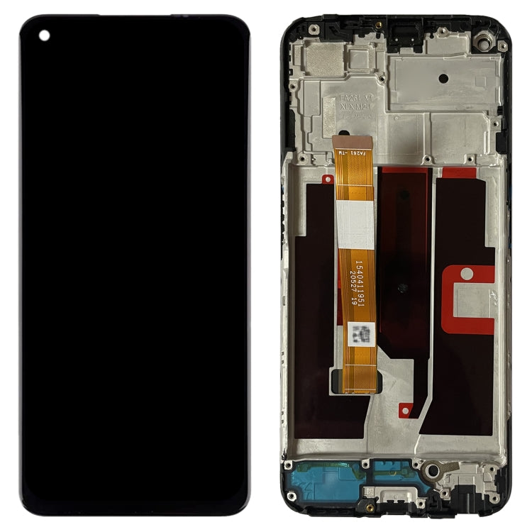 For OnePlus Nord N200 5G DE2118 Digitizer Full Assembly with Frame OEM LCD Screen (Black)