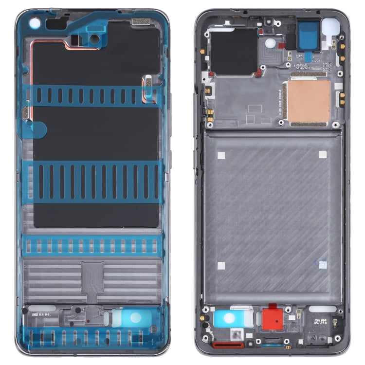 Original Front Housing LCD Frame Bezel Plate for Xiaomi Mi 11 Pro M2102K1AC (Black)