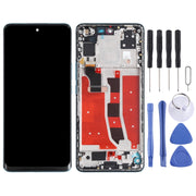 Original OLED LCD Screen for Honor V40 Lite Digitizer Full Assembly with Frame(Green)
