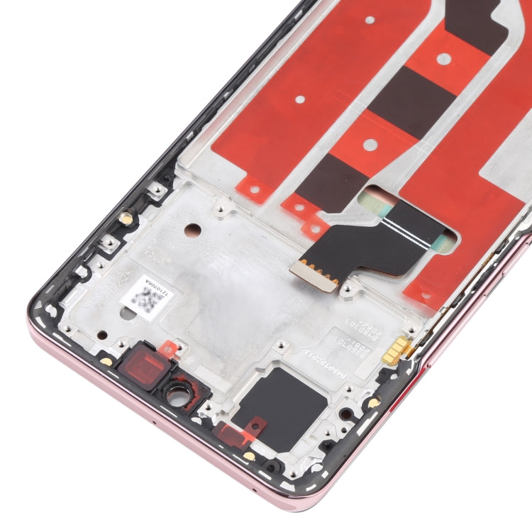 Original OLED LCD Screen for Honor 50 Digitizer Full Assembly with Frame(Pink)
