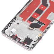 Original OLED LCD Screen for Honor 50 Digitizer Full Assembly with Frame(Silver)