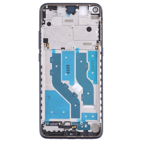 Original Front Housing LCD Frame Bezel Plate for TCL 10L / 10 Lite T770H, T770B (Black)