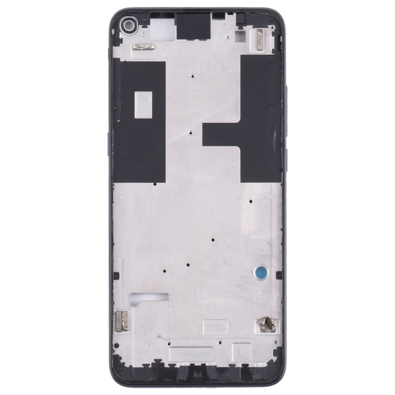 Original Front Housing LCD Frame Bezel Plate for TCL 10L / 10 Lite T770H, T770B (Black)