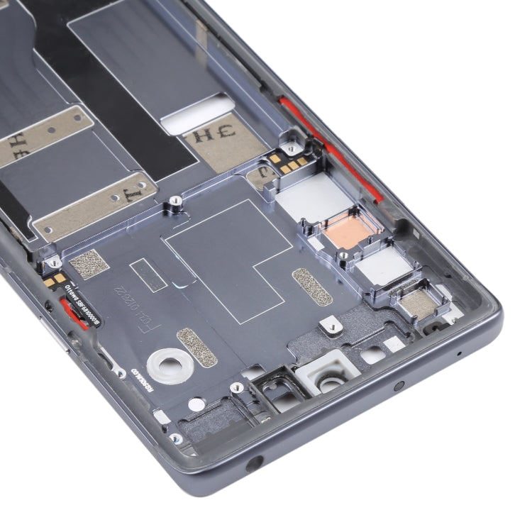 Original Front Housing LCD Frame Bezel Plate for TCL 20 Pro 5G (Black)