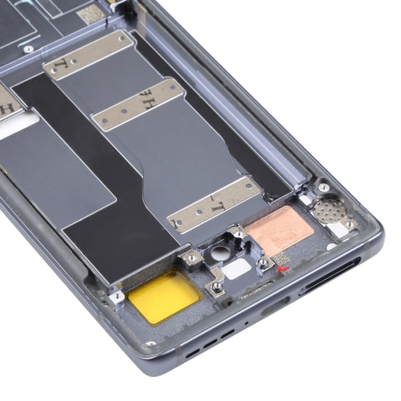 Original Front Housing LCD Frame Bezel Plate for TCL 20 Pro 5G (Black)