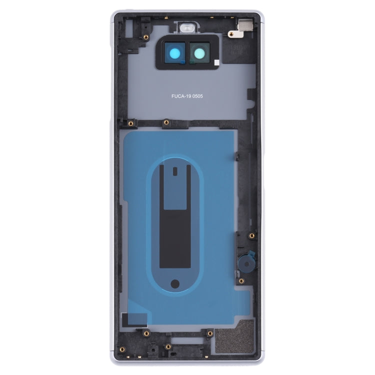 For Sony Xperia 8 Battery Back Cover with Middle Frame & Camera Lens Cover(Silver)
