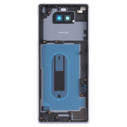 For Sony Xperia 8 Battery Back Cover with Middle Frame & Camera Lens Cover(Silver)