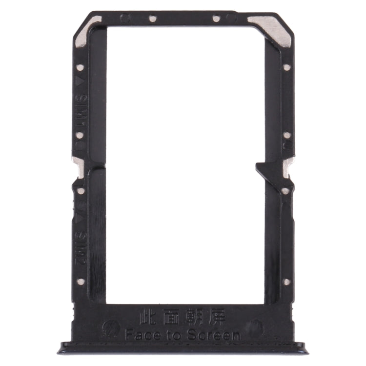 For OPPO Reno5 5G / Find X3 Lite PEGM00 PEGT00 CPH2145  SIM Card Tray + SIM Card Tray(Black)
