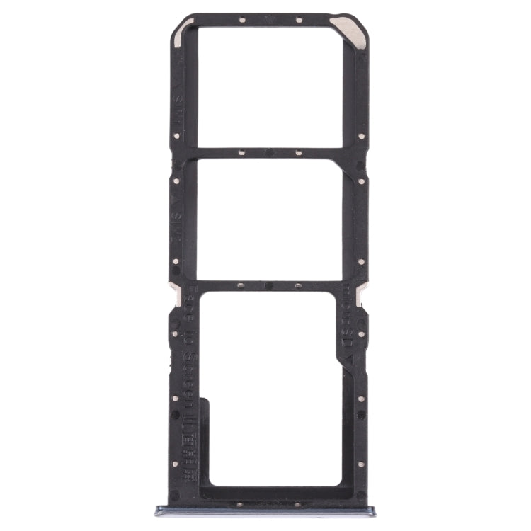 For OPPO A74 5G CPH2197 CPH2263  SIM Card Tray + SIM Card Tray + Micro SD Card Tray (Silver)