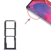 For OPPO A74 5G CPH2197 CPH2263  SIM Card Tray + SIM Card Tray + Micro SD Card Tray (Silver)