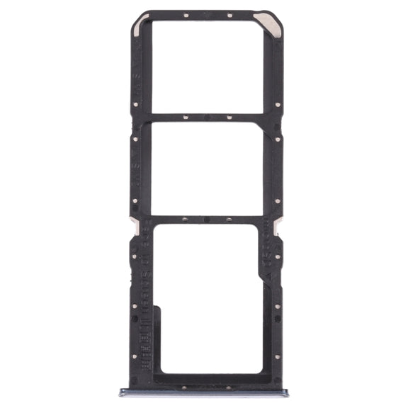 For OPPO A74 5G CPH2197 CPH2263  SIM Card Tray + SIM Card Tray + Micro SD Card Tray (Silver)