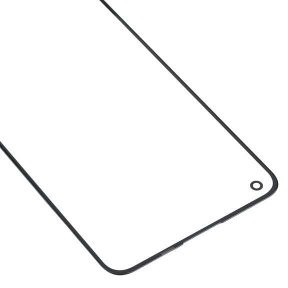 For OnePlus Nord 2 5G DN2101 DN2103 Front Screen Outer Glass Lens (Black)