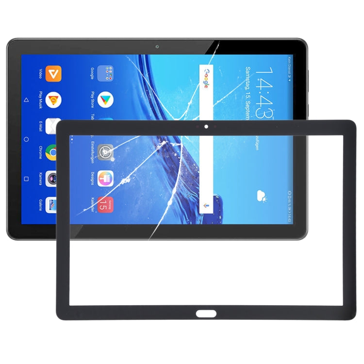 For Huawei MediaPad T5 AGS2-AL03 AGS2-AL09 LTE  Front Screen Outer Glass Lens (Black)