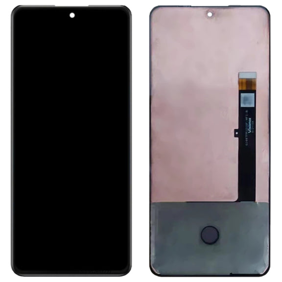 AMOLED Material LCD Screen and Digitizer Full Assembly for ZTE Nubia Red Magic 6R NX666J(Black)