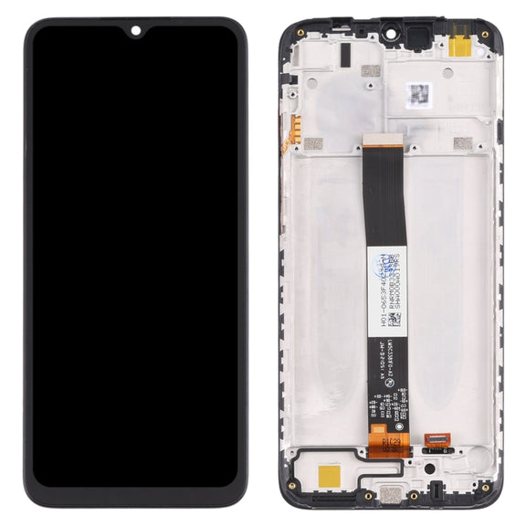 Original LCD Screen and Digitizer Full Assembly with Frame for Xiaomi Redmi 9A / Redmi 9C / Redmi 9C NFC / Redmi 9AT / Redmi 9i / Redmi 9 Activ / Poco C31 / Redmi 10A(Black)