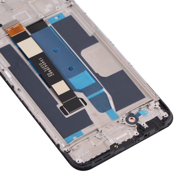 LCD Screen and Digitizer Full Assembly with Frame for OPPO Realme 8 5G(Black)