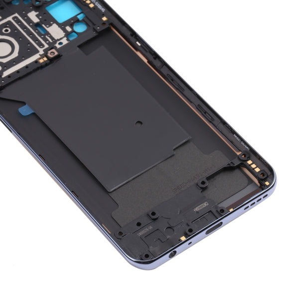 For OPPO Realme GT RMX2202 Middle Frame Bezel Plate + Battery Back Cover (Yellow)
