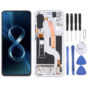 Original AMOLED LCD Screen for Asus Zenfone 8 ZS590KS Digitizer Full Assembly with Frame���Silver)