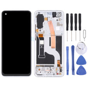 Original AMOLED LCD Screen for Asus Zenfone 8 ZS590KS Digitizer Full Assembly with Frame���Silver)