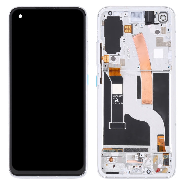 Original AMOLED LCD Screen for Asus Zenfone 8 ZS590KS Digitizer Full Assembly with Frame���Silver)
