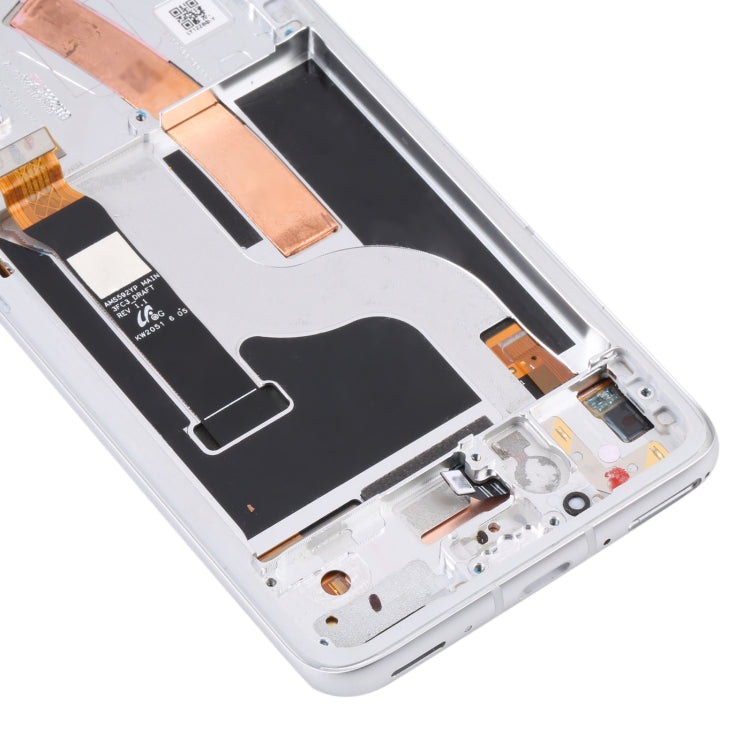 Original AMOLED LCD Screen for Asus Zenfone 8 ZS590KS Digitizer Full Assembly with Frame���Silver)