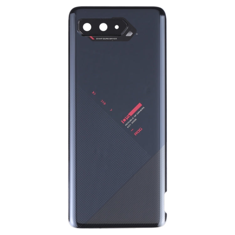 Glass Battery Back Cover for Asus ROG Phone 5 ZS673KS(Jet Black)