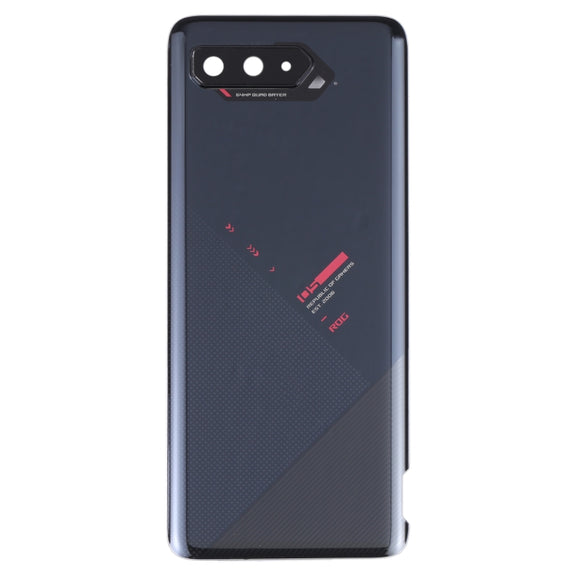 Glass Battery Back Cover for Asus ROG Phone 5 ZS673KS(Jet Black)