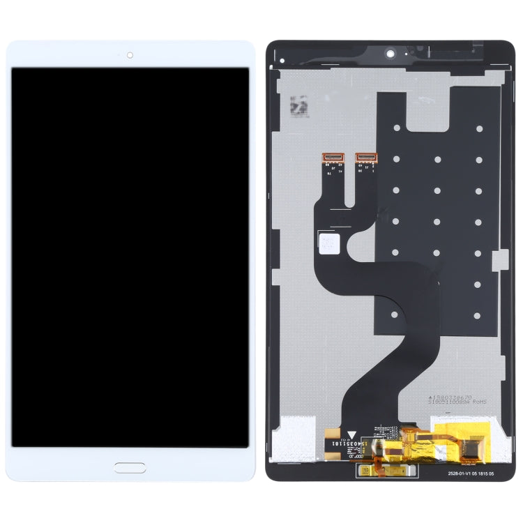 Original LCD Screen for Huawei MediaPad M3 8.4 BTV-W09/BTV-DL09 Digitizer Full Assembly with Fingerprint (White)
