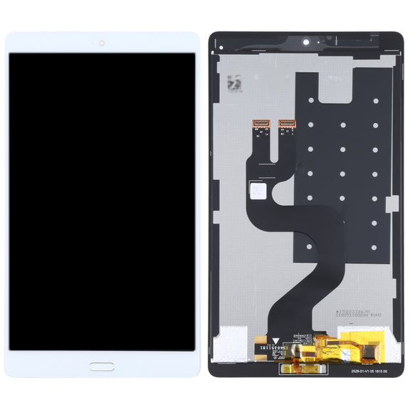 Original LCD Screen for Huawei MediaPad M3 8.4 BTV-W09/BTV-DL09 Digitizer Full Assembly with Fingerprint (White)
