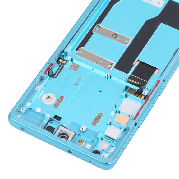 Original LCD Screen for TCL 20 Pro 5G T810H Digitizer Full Assembly with Frame (Blue)