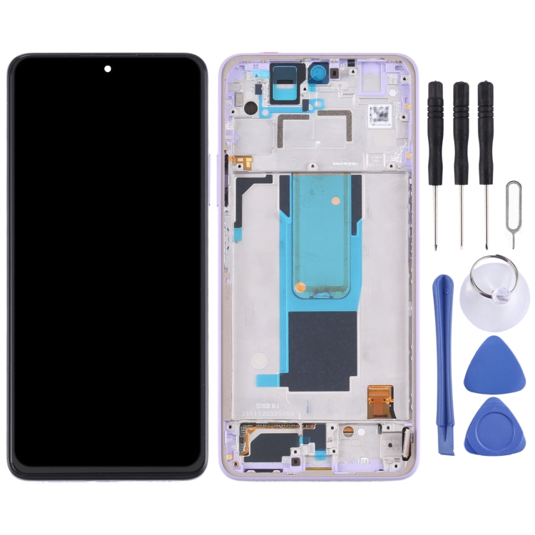 Original LCD Screen and Digitizer Full Assembly with Frame for Xiaomi Redmi Note 11 Pro China/Redmi Note 11 Pro+ 5G/11i/11i HyperCharge(Purple)
