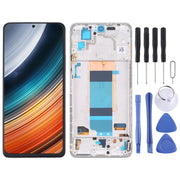 Original LCD Screen for Xiaomi Redmi K40S Digitizer Full Assembly with Frame(Silver)