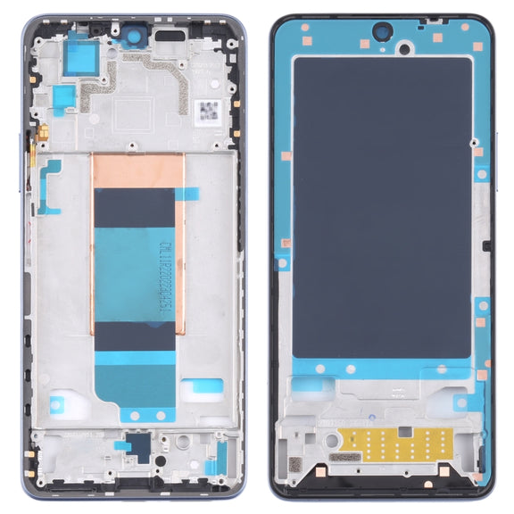 Front Housing LCD Frame Bezel Plate for Xiaomi Redmi K40S / Poco F4(Blue)