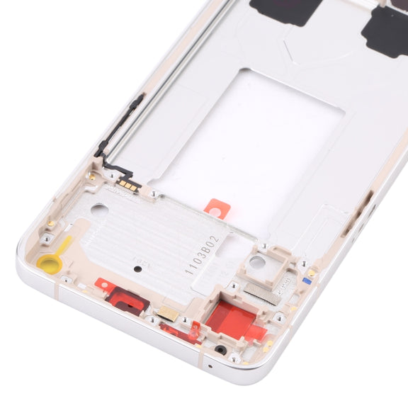 For OPPO Reno7 5G China PFJM10 Original Front Housing LCD Frame Bezel Plate (Gold)