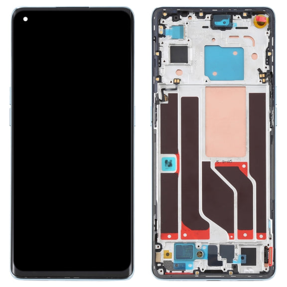 Original LCD Screen and Digitizer Full Assembly with Frame For OPPO Reno6 Pro 5G PEPM00 CPH2249(Green)