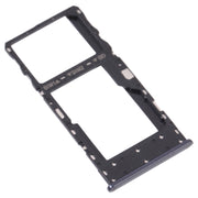 SIM Card Tray + SIM Card Tray / Micro SD Card Tray for TCL 10 5G T790Y T790H (Grey)